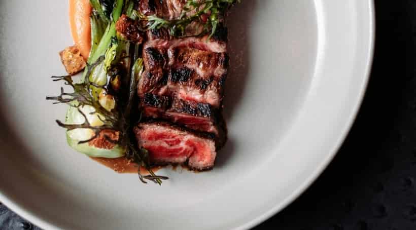 STRIP LOIN with Lemon Balm, Celeriac, Hazelnut, Lemon Foam